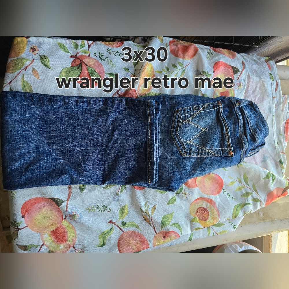 Wrangler Retro Mae Dark Blue Denim Jeans